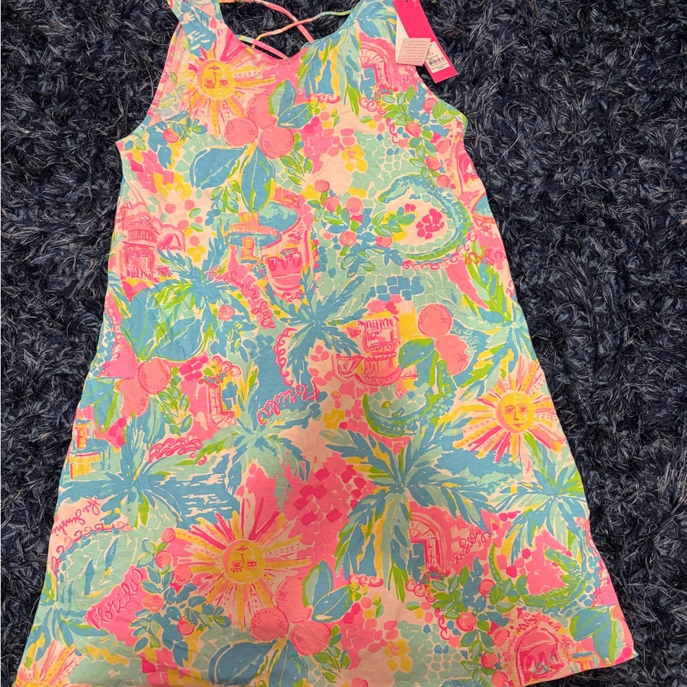 Colorful Tropical Lilly Pulitzer Womens Dress Large